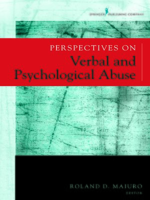 cover image of Perspectives on Verbal and Psychological Abuse